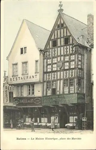 Reims Champagne Ardenne Maison Historique Marches Restaurant Kat. Reims