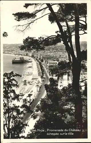 kk12080 Nice Alpes Maritimes Promenade du Chateau echappee sur la ville Strand Kategorie. Nice Alte Ansichtskarten