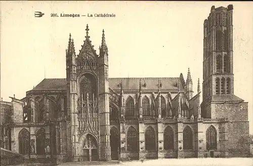kk12110 Limoges Haute Vienne La Cathedrale Kategorie. Limoges Alte Ansichtskarten