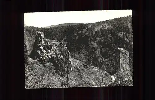 kk12221 Oberhaslach Bas Rhin Elsass Les Ruines du Chateau du Nideck Kategorie. Oberhaslach Alte Ansichtskarten