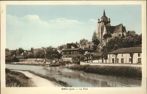 kk12298 Dole Jura Le Port Cathedrale Kategorie. Dole Alte Ansichtskarten