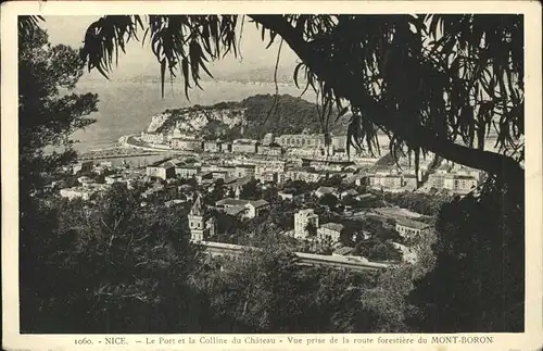 kk12391 Nice Alpes Maritimes Le Port et la Colline du Chateau  Kategorie. Nice Alte Ansichtskarten