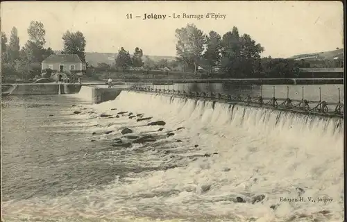 kk12662 Joigny Yonne Le Barrage d Epizy Kategorie. Joigny Alte Ansichtskarten