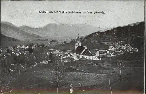 kk12669 Saint-Amarin Haut Rhin Alsace Vue generale eglise Kategorie. Saint-Amarin Alte Ansichtskarten
