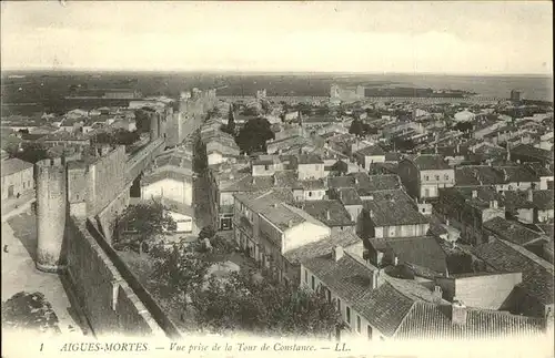 kk12697 Aigues-Mortes Gard Vue prise de la Tour de Constance Kategorie. Aigues-Mortes Alte Ansichtskarten
