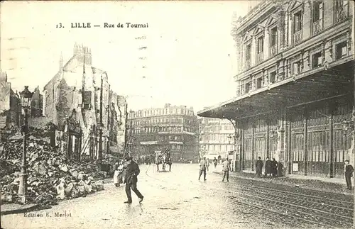 kk12703 Lille Nord Rue de Tournai  Kategorie. Lille Alte Ansichtskarten