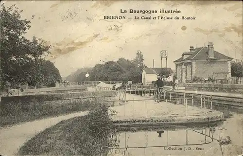 kk12708 Brienon-sur-Armancon Bourgogne Le Canal et l Ecluse du Boutoir Schleuse Kategorie. Brienon-sur-Armancon Alte Ansichtskarten