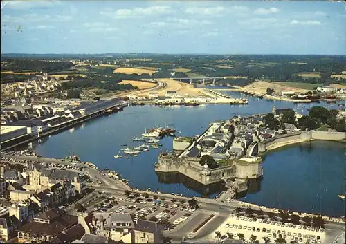 Concarneau Finistere Grand Port de Peche vue aerienne