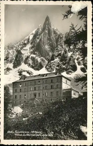 Chamonix Mont Blanc Hotel du Montenvers et le Dru Kat. Chamonix Mont Blanc