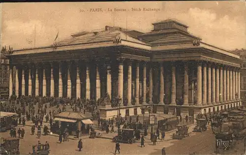 Paris La Bourse Stock Exchange Kat. Paris