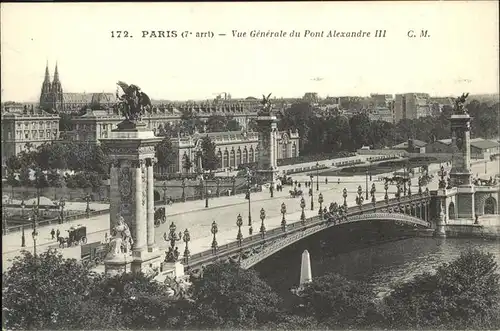 Paris Le Pont Alexandre III Seine Kat. Paris