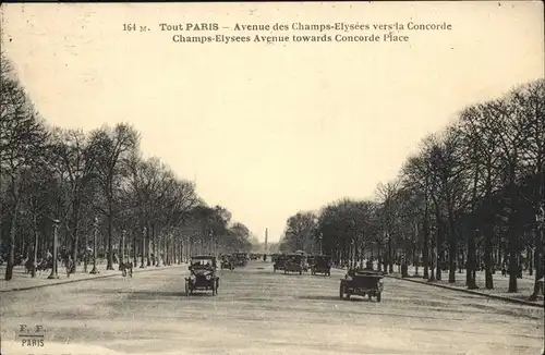 Paris Avenue des Champs Elysees vers la Concorde Kat. Paris