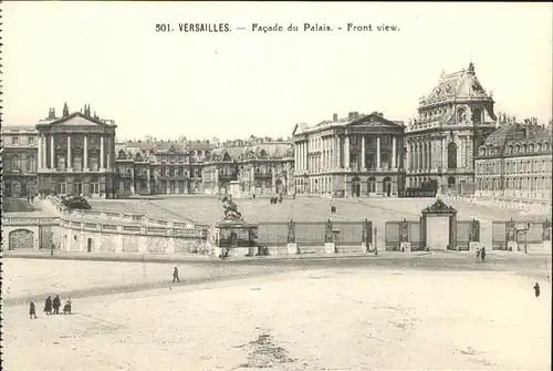 Versailles Yvelines Facade du Palais Schloss Kat. Versailles