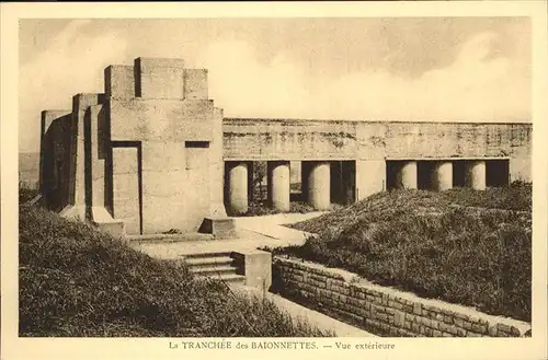 Verdun Meuse La Tranchee des Baionnettes vue exterieure Kat. Verdun