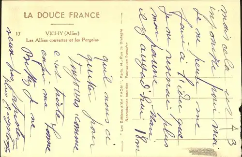 Vichy Allier Les Allees couvertes et le Pergolas