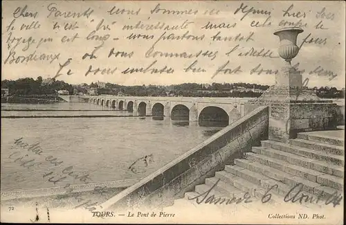 Tours Indre et Loire Le Pont de Pierre Kat. Tours