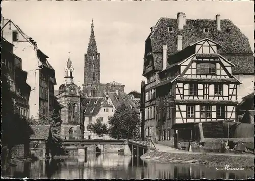 Strasbourg Alsace La Petite France cathedrale pont Kat. Strasbourg