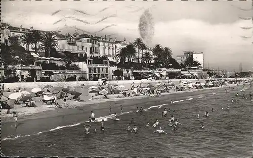 Cannes Alpes Maritimes Plage du Midi Kat. Cannes