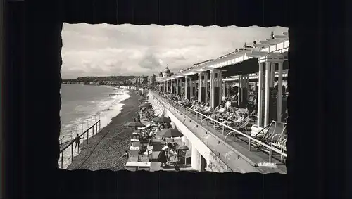 Nice Alpes Maritimes La Promenade des Anglais plage Kat. Nice