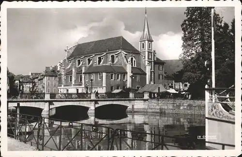 Annecy Haute Savoie Eglise St. Francois de Sales pont Kat. Annecy