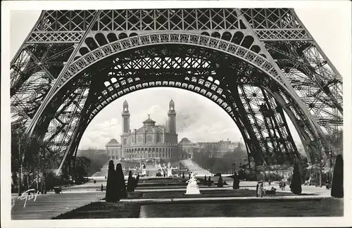 Eiffelturm La Tour Eiffel Trocadero Paris Kat. Paris