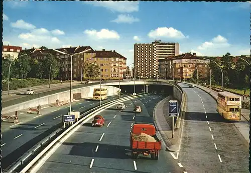 Berlin Autobahne Busse Autos LKW Kat. Berlin