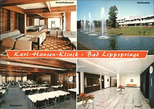 Bad Lippspringe Karl Hansen Klinik Kat. Bad Lippspringe