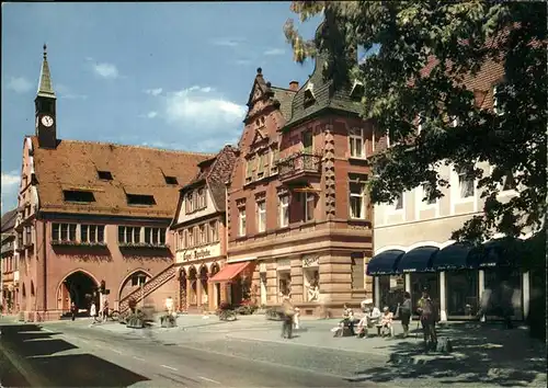 Lahr Schwarzwald Friedrichstrasse altes Rathaus Kat. Lahr