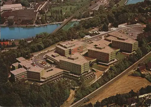 Kettwig Fliegeraufnahme Fachklinik Rhein Ruhr Kat. Essen