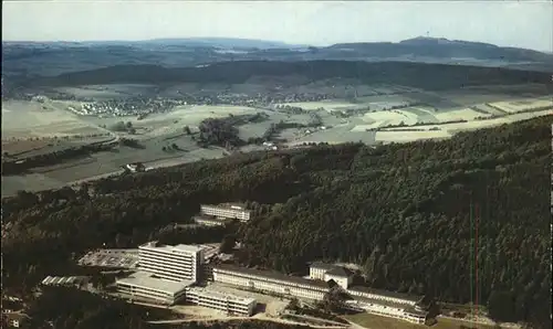 Hoexter Weser Fliegeraufnahme Weserberglandklinik Kat. Hoexter