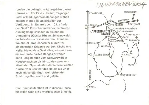 Unterreichenbach Waldhotel Kapfenhardter Muehle Schwimmbad Kat. Unterreichenbach