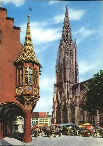 Freiburg Breisgau Muensterturm Kaufhauserker Kat. Freiburg im Breisgau