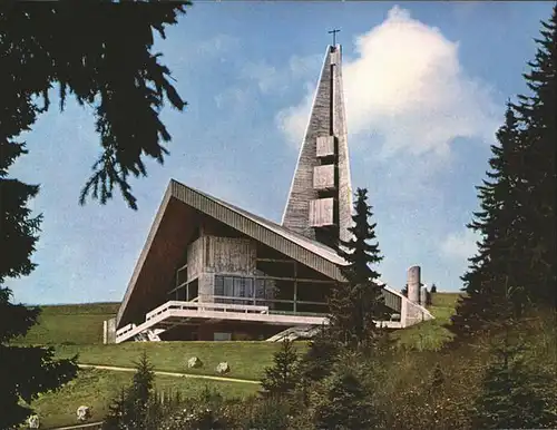 Feldberg Schwarzwald Kirche der Verklaerung Christi Architekt Rainer Disse Kat. Feldberg (Schwarzwald)