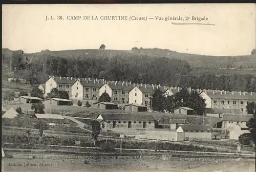 Creuse Somme Camp de la Courtine Vae generale 2e Brigade Kaserne Kat. Creuse
