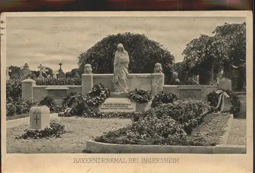 Ingersheim Haut Rhin Bayerndenkmal Friedhof Feldpost Kat. Ingersheim