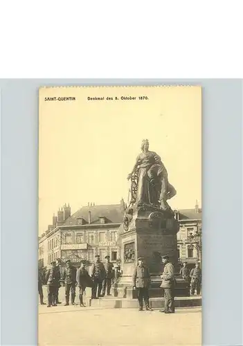 St Quentin Aisne Denkmal des 8. Oktober 1870 Soldaten