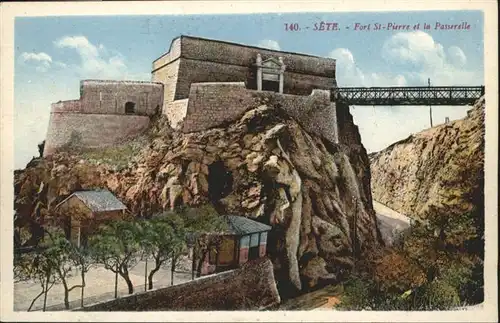 Sete Herault Sete Fort St-Pierre la Passerelle * / Sete /Arrond. de Montpellier