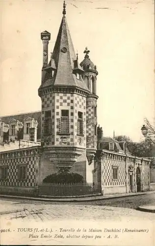 Tours Tourelle de la Maison Duchatel Place Emile Zola *