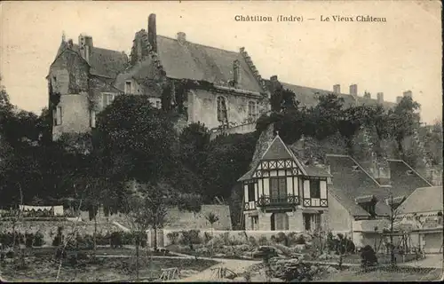 wb05632 Chatillon-sur-Indre Chateau Kategorie. Chatillon-sur-Indre Alte Ansichtskarten