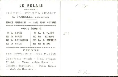 Reventin-Vaugris Hotel Restaurant Le Relais *