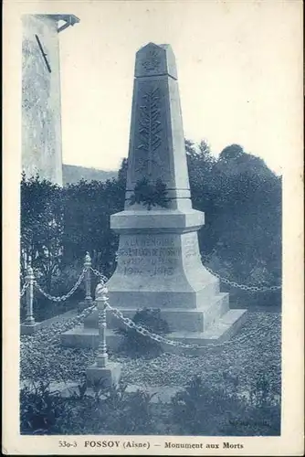 Fossoy Aisne Monument Morts *