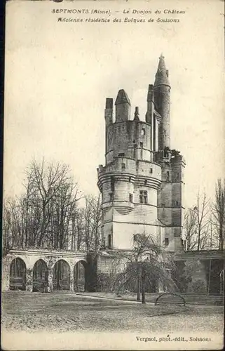 Septmonts Aisne Donjon Chateau  *