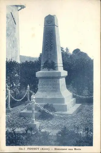 Fossoy Aisne Monument Morts *