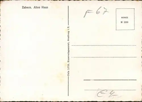 Zabern Saverne Zabern Fachwerkhaus * / Saverne /Arrond. de Saverne