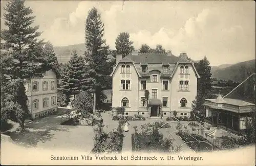 Schirmeck Sanatorium Villa Vorbruck Dr. Woringer x