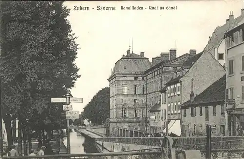 Zabern Saverne Zabern Saverne Kanalstaden Quai Canal x / Saverne /Arrond. de Saverne