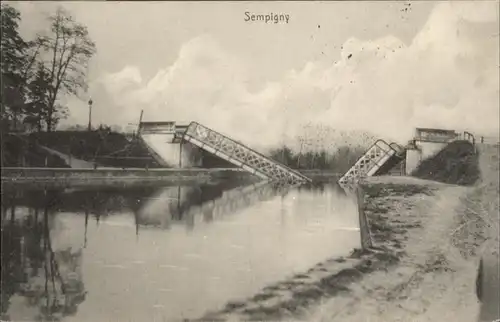 Sempigny Bruecke Zerstoerung x