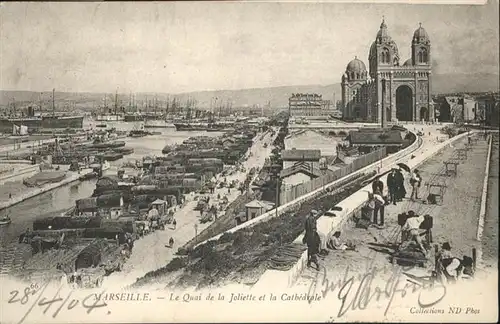 wb06406 Marseille Marseille Quai Joliette Cathedrale x Kategorie. Marseille Alte Ansichtskarten