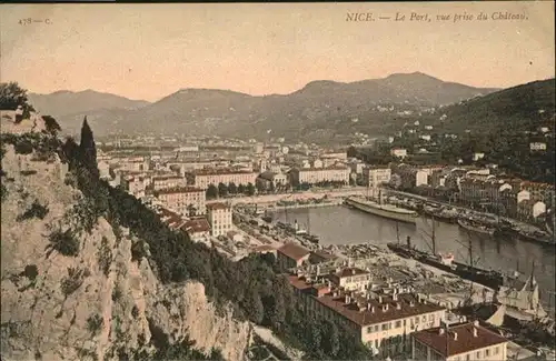 wb06444 Nice Alpes Maritimes Nice Port Chateau * Kategorie. Nice Alte Ansichtskarten