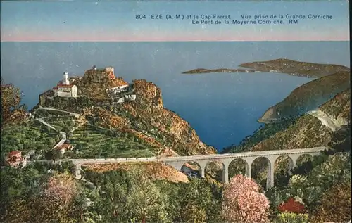 Eze Alpes-Maritimes Eze Cap-Ferrat Grande Corniche Pont Moyenne  * / Eze /Arrond. de Nice